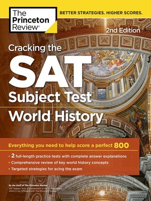 cover image of Cracking the SAT Subject Test in World History